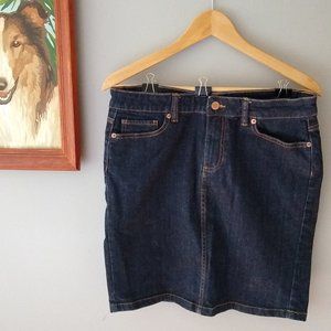 Joe Fresh Dark Wash Denim Skirt, Like New! Size 6